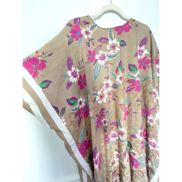 Steve Madden Floral Handkerchief Duster Kimono One Size  Neutral Boho New NWT - Picture 5 of 14